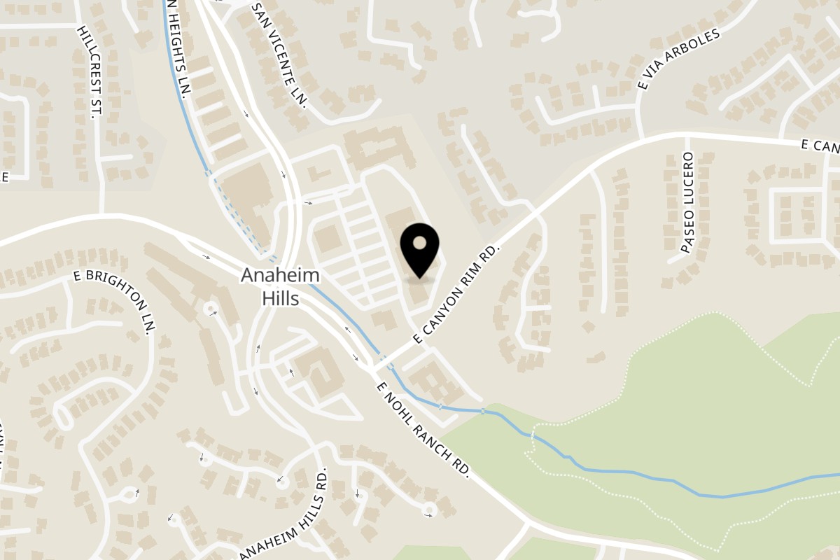 Map showing the location of Bandeño Mexican Food Anaheim on 466 S Anaheim Hills Rd in Anaheim